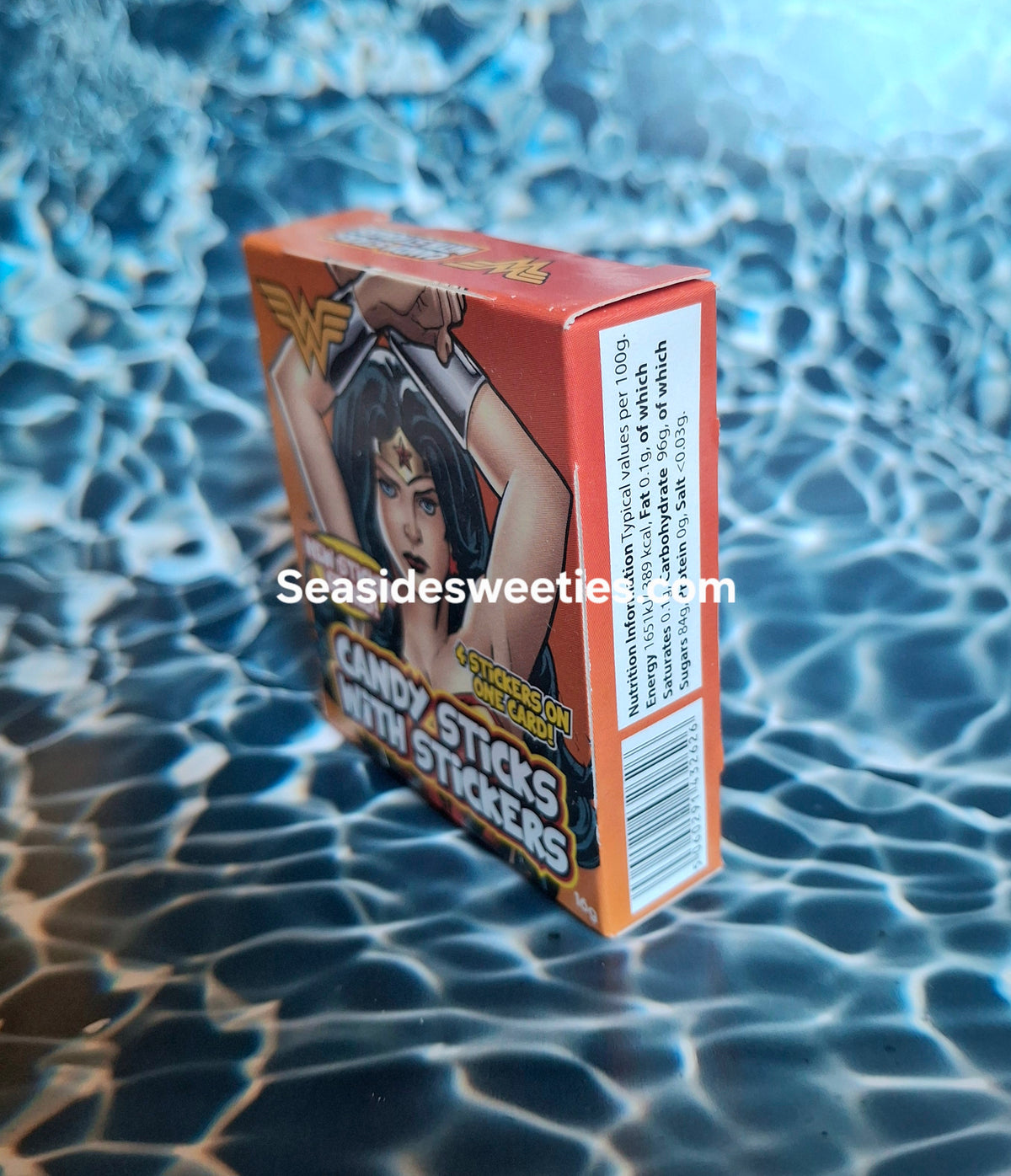 Traditional candy sticks, superhero
