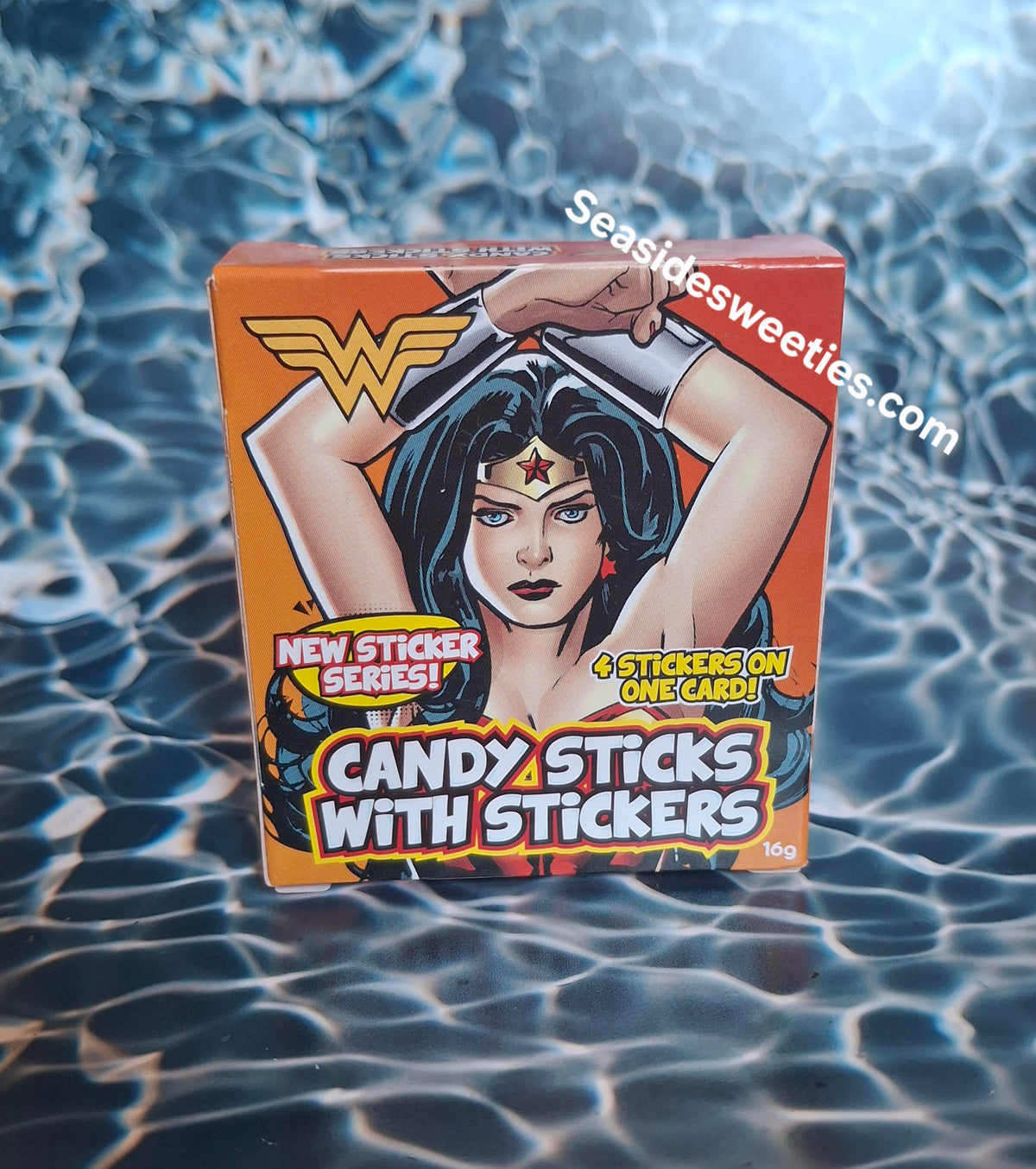 Traditional candy sticks, superhero