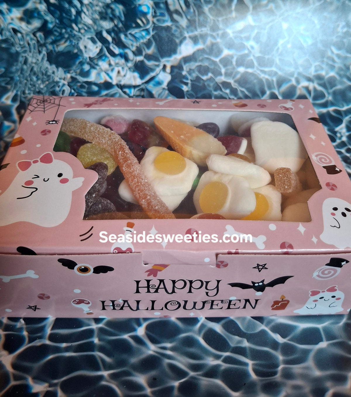 Halloween individual munchy box,450g traditional pick n mix solo selection