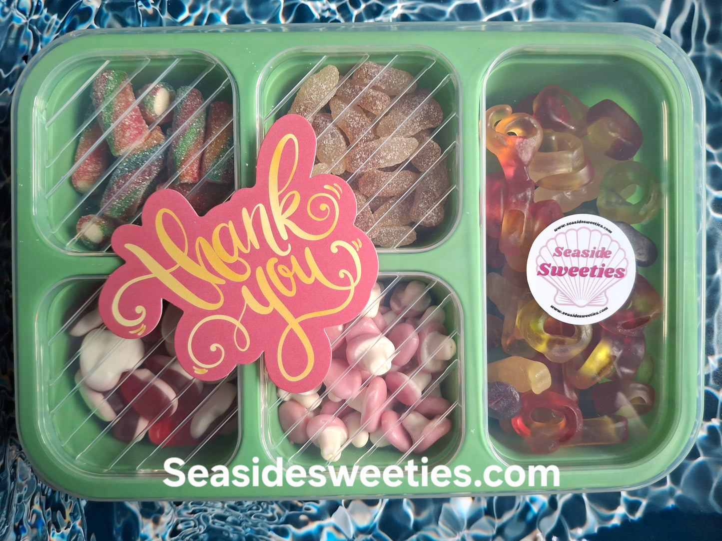 Travel pack, vacay, holiday snack box, pre loaded with traditional pick n mix