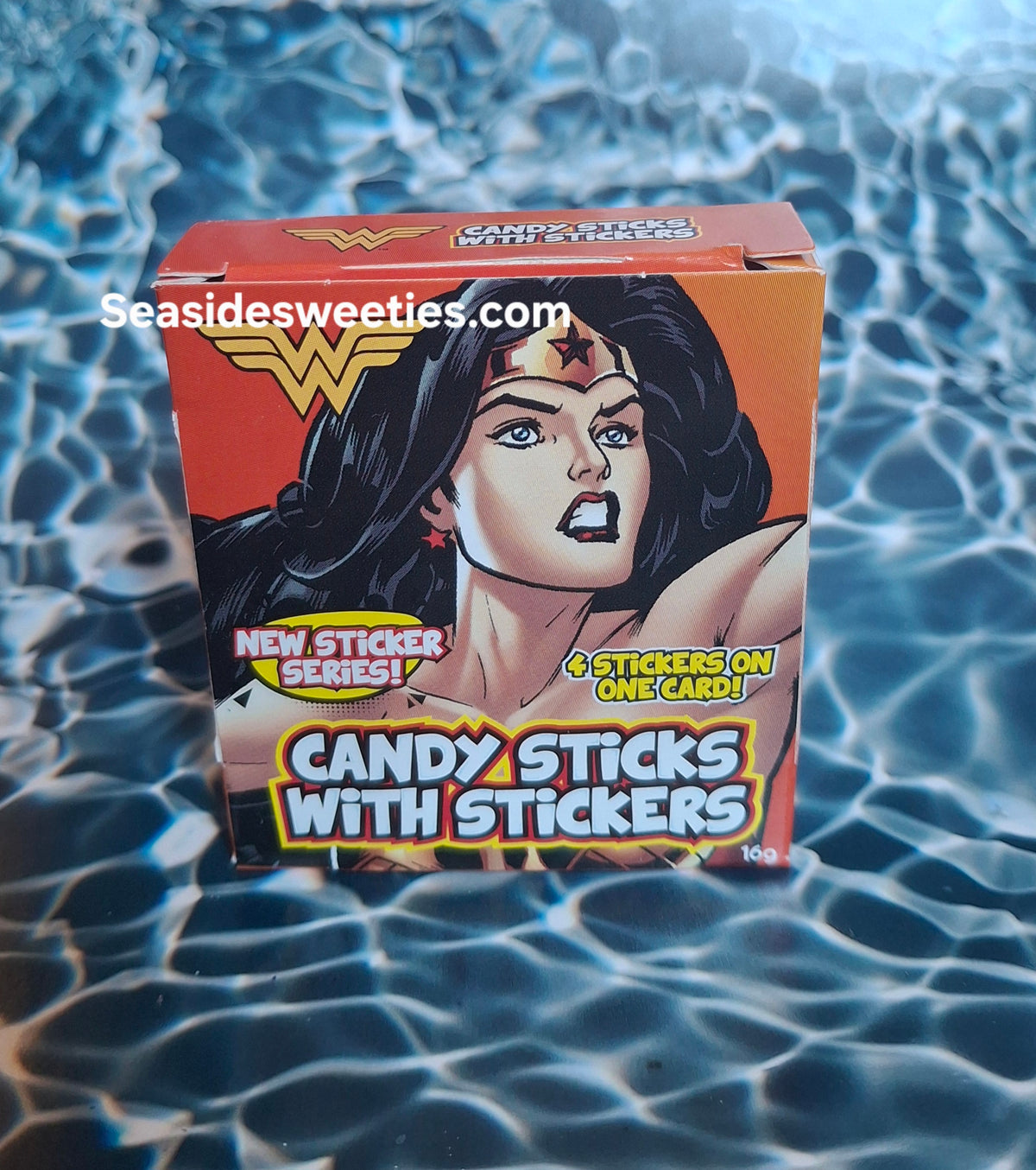 Traditional candy sticks, superhero