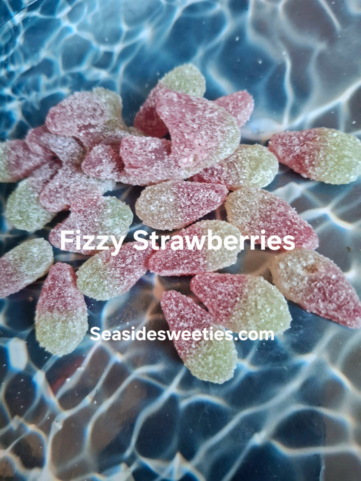 Fizzy strawberries bag, 100g