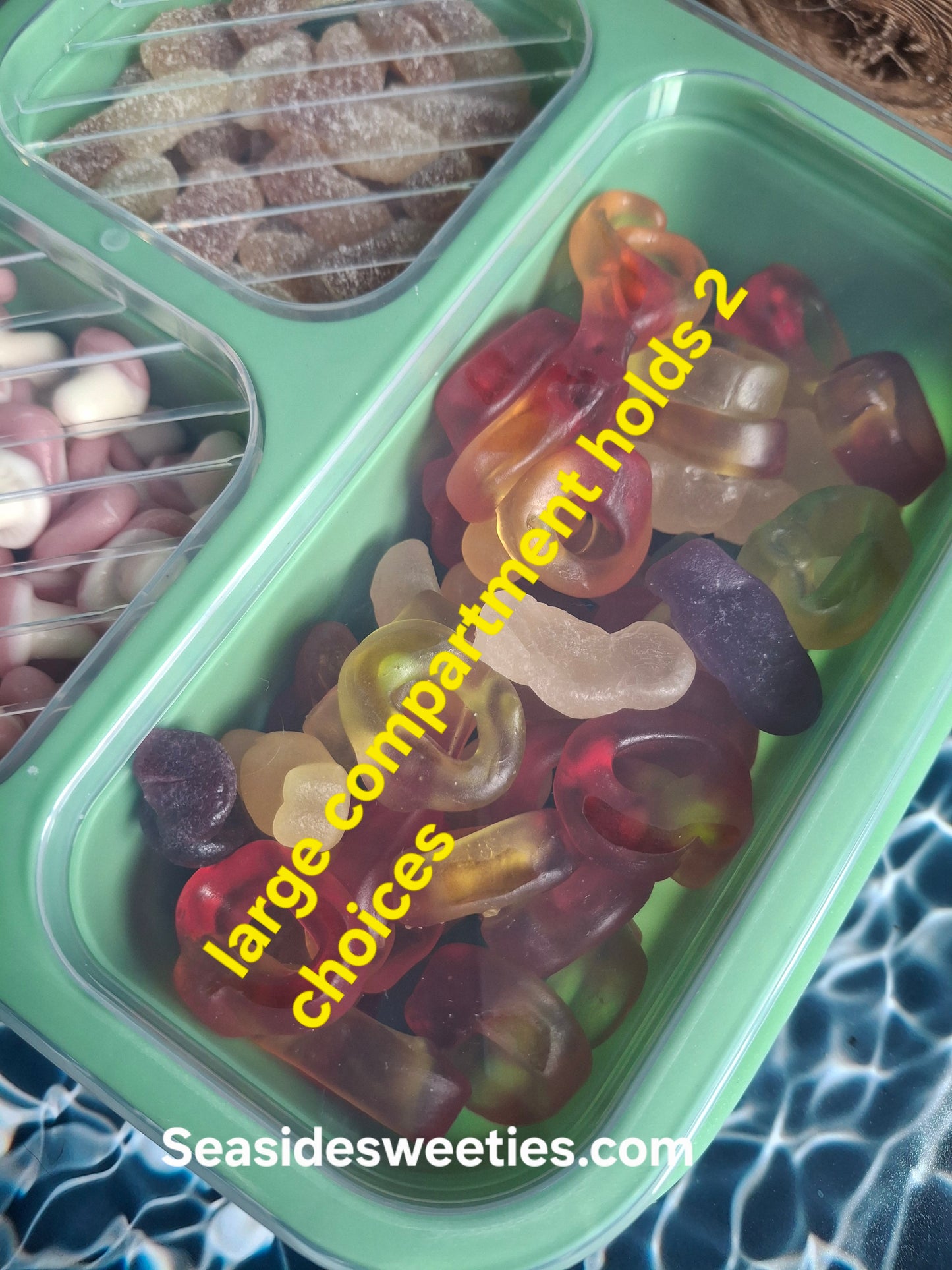 Travel pack, vacay, holiday snack box, pre loaded with traditional pick n mix
