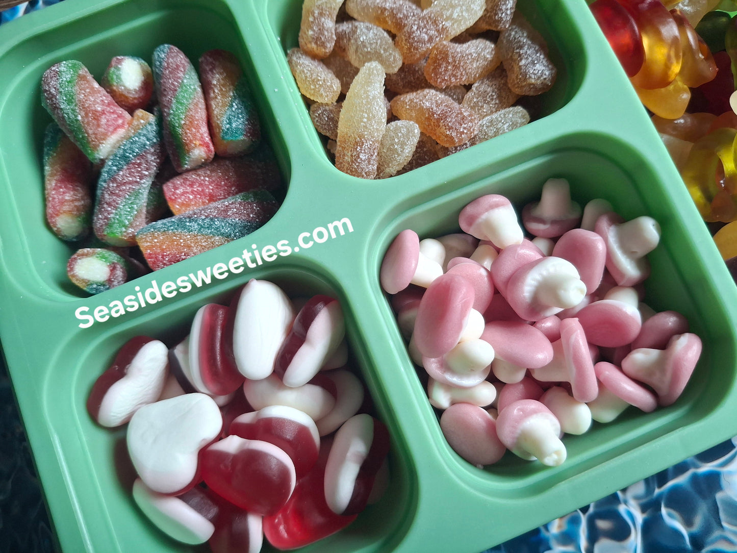Travel pack, vacay, holiday snack box, pre loaded with traditional pick n mix
